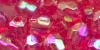 8 mm Acrylic Faceted AB Craft Bead - Colour 20AB (Red AB)