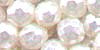 4 mm Acrylic Faceted Craft Bead - Colour Wh (White Pearl)