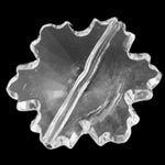 Transparent Snowflake Pendant - Clear