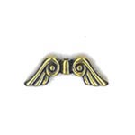 Cast Alloy Angel Wing (vertical hole) - Antique Gold