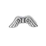 Cast Alloy Angel Wing (vertical hole) - Antique Silver