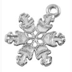 Cast Alloy Snowflake Charm-Pendant - Antique Silver ONLY