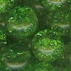 Czech Cracked Glass Pearl - 8 mm Round - Green (eaches)