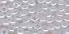 Czech Size 11 Seed Bead - White Opalescent - 6 gramme bag