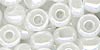 Czech Size 6 Seed Bead - White Opalescent - 6 gramme bag