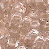 Czech Pressed Glass - Crescent Bead - 8 mm - Light Pink (eaches)