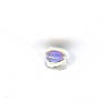 Czech Pressed Glass - Cube Bead - 4  mm - Crystal AB (3 pieces)
