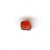 Czech Pressed Glass - Cube Bead - 4  mm - Ruby (3 pieces)