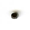 Czech Pressed Glass - Cube Bead - 4  mm - Black AB (3 pieces)