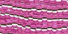 Size 11 Czech Seed Bead (Hank) - Dyed Pink, Silver Lined