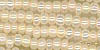 Size 11 Czech Seed Bead (Hank) - Off White, Pearl AB