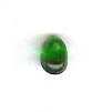 Czech Pressed Glass - Drop Bead - 6 mm x 4 mm - Emerald (bag of 28)