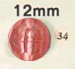 12 mm Acrylic Faceted Bead - Colour 34 (Peach)