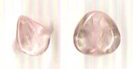 Czech Pressed Glass - Flower - 12 mm x 10 mm Bell Cupped Flower - Pink (eaches)