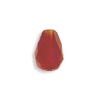 Czech Fire Polished Drop - 10 x 7 mm - Christmas Red  (eaches)