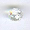 Czech Fire Polished Round - 8 mm - Crystal AB (eaches)