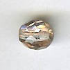 Czech Fire Polished Round - 6 mm - Half-coat Metallic Rose Gold / Copper (eaches)