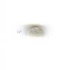 Czech Pressed Glass - Fringe Bead (Magatama) - approx. 6 mm - White Lustre (6 grammes - approx. 72)