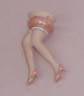 Porcelain Half Doll Legs - Standing with Bloomers