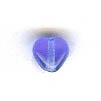 Czech Pressed Glass - Heart Bead - 6 mm - Dark Sapphire (eaches)