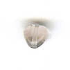 Czech Pressed Glass - Heart Bead - 6 mm - Light Amethyst (eaches)