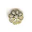 Filigree Beadcap - suits bead size of 8 mm - gold (pack of 2)