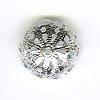 Filigree Beadcap - suits bead size of 16 mm - silver (each)
