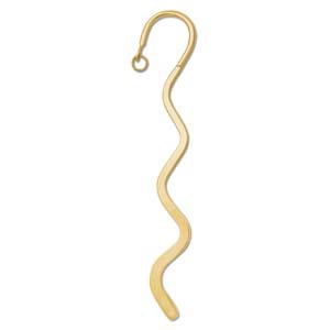 Bookmarks - Metal - Large - Squiggle (approx 150 mm high) - Gold Plated