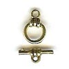 Clasp - Toggle - Round - Small - Antique Gold