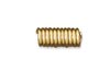 End Connector - greek spring without loop - gold / brass (per pair)