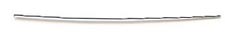 Headpin - 50 mm - Silver plated - THIN - approx 0.021"= 0.55 mm thickness - (per 10) - better for se