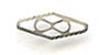 Connector - Plaque - 4 x 11 mm - Sterling Silver
