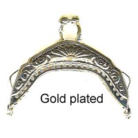 Purse Frame - 50 mm - Round - (suits MM30 - Anlaby Mikhaila purse) - Gold Plated