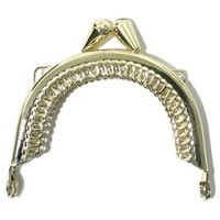 Purse Frame - 2 inch (50 mm) frame (suits Baglady Bead knitting books = BL65) - Gold Plated