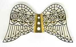 Filigree Angel Wing - Traditional - Gold - approx. 62 mm wide