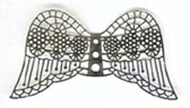 Filigree Angel Wing - Traditional - Silver - approx. 57 mm wide