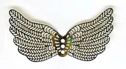 Filigree Angel Wing - Swept-open - Gold - approx. 75 mm wide