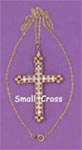 Beaded Crosses - Small (Jewellery) Beaded Cross