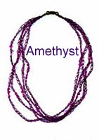 5-strand Crocheted Crystal Necklace Kit - Amethyst