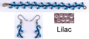 Vine Bracelet and Earring Kit - Lilac