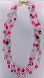 Knotted Necklace Kit - Pink