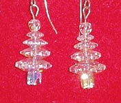 Swarovski Christmas Tree Earrings (Crystal AB - Gold-filled)