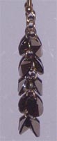 Swarovski (Lentil) Earrings (Metallic Gold 2x - Silver Plated Findings)