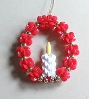 Starflake Candle Wreath (makes 3 ornaments)