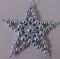 Pearl Star - Silver (makes 3 ornaments)
