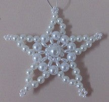 Pearl Star - White (makes 3 ornaments)