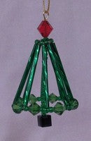 Swarovski Bugle Bead Christmas Tree - Green