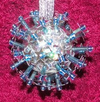 Mini Starburst Ball - Light  Blue (makes 2)