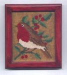 Robin with Holly - Decorative Box Kit (makes item illustrated - including box).