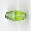 Czech Pressed Glass - Lantern Bead - 11 mm - Peridot (eaches)
